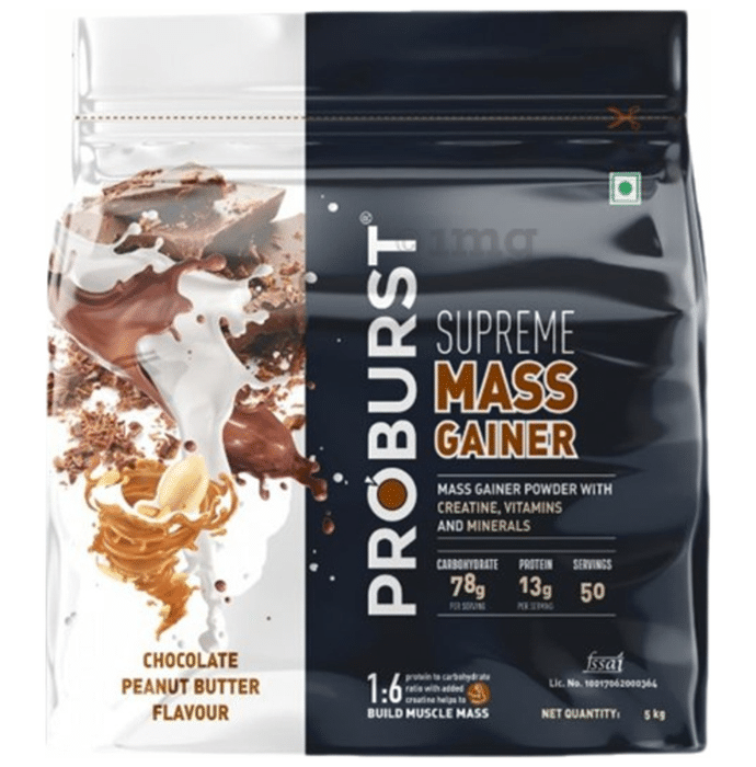 Proburst Supreme Mass Gainer Powder Chocolate Peanut Butter