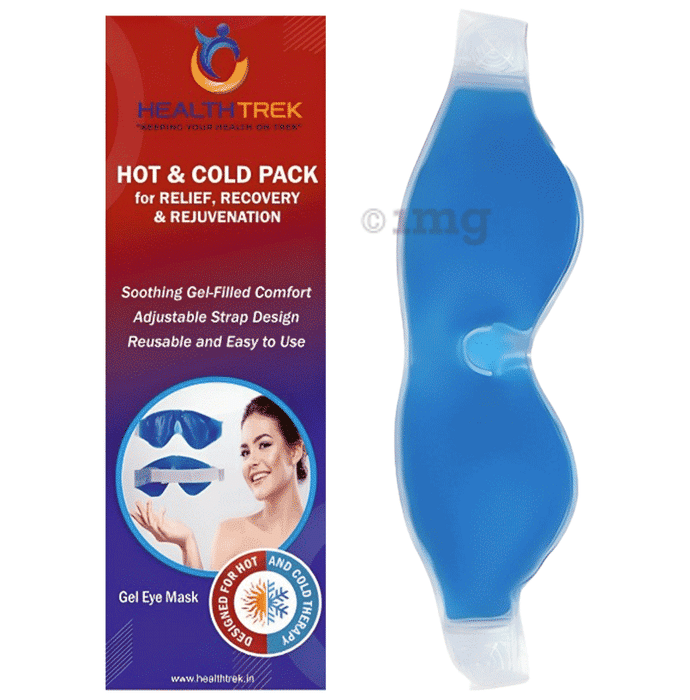 Healthtrek Cooling Gel Eye Mask for Dark Circles Blue