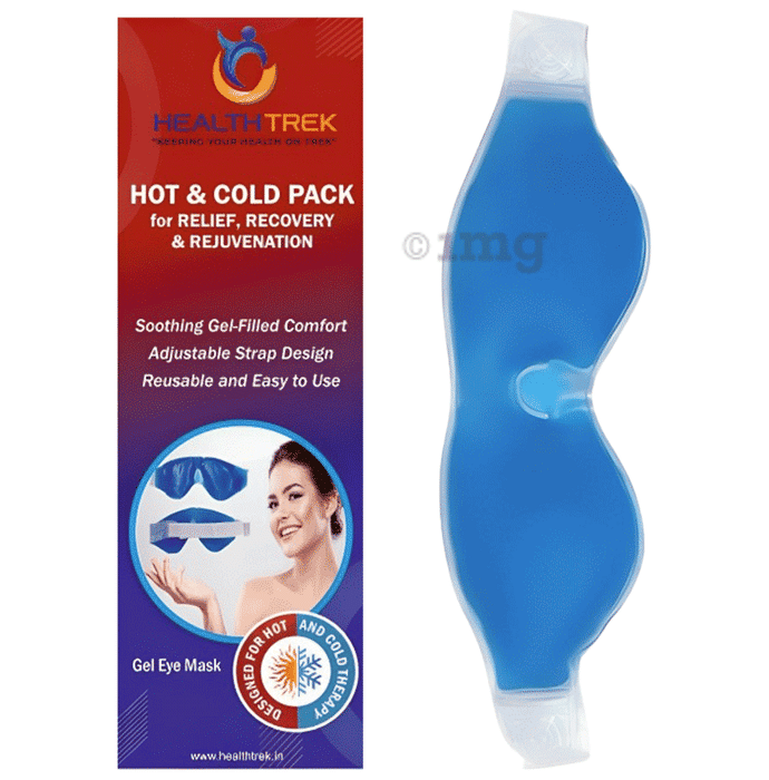 Healthtrek Cooling Gel Eye Mask for Dark Circles Blue