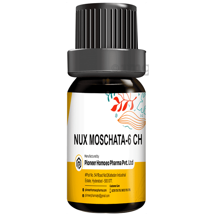 Pioneer Pharma Nux Moschata Globules Pellet Multidose Pills 6 CH