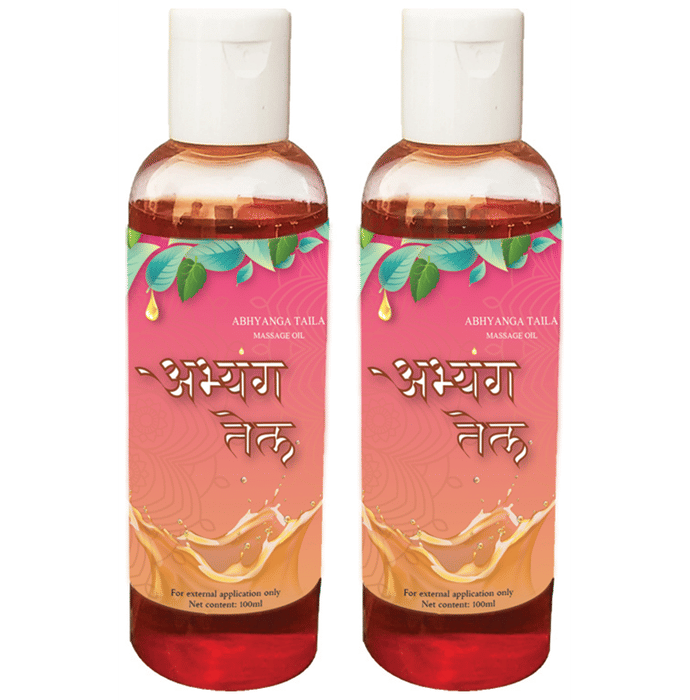 Abhyanga Massage Oil (50ml Each) Buy combo pack of 2.0 bottles at best