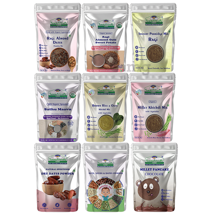 TummyFriendly Foods Organic Baby Food For Toddlers 1+ Year, Dry Fruits Powder for Baby Kids Cereal (500gm)