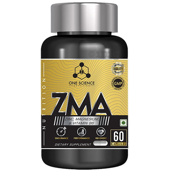 One Science Nutrition ZMA Zinc, Magnesium & Vitamin B6 Capsule