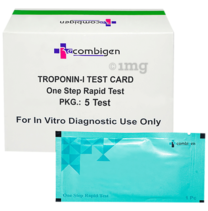 Recombigen Troponin-I Test Card (Serum/Plasma), Antigen Rapid Test Kit