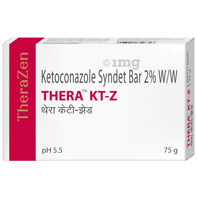 Thera KT-Z 2% w/w Ketaconazole Syndet Bar (75gm Each)