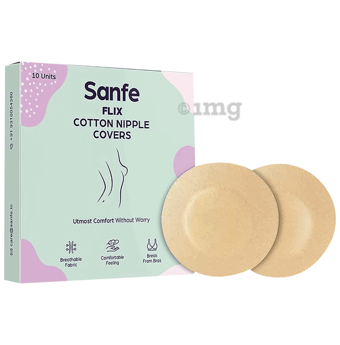 Sanfe Flix Cotton Nipple Covers for Women