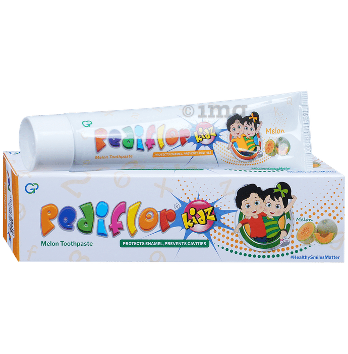 Pediflor Kidz Toothpaste | Protects Enamel & Prevents Cavity | Flavour Melon