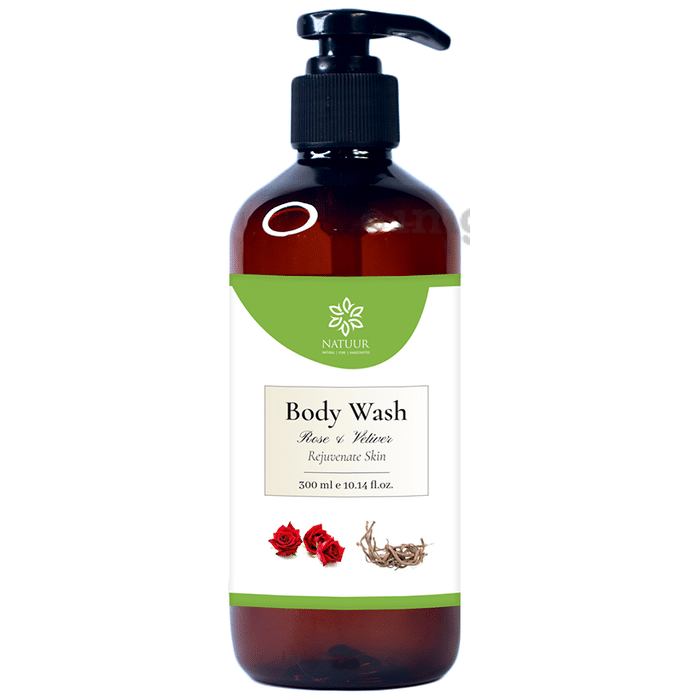 Natuur Rejuvenating Skin Body Wash Rose & Vetiver