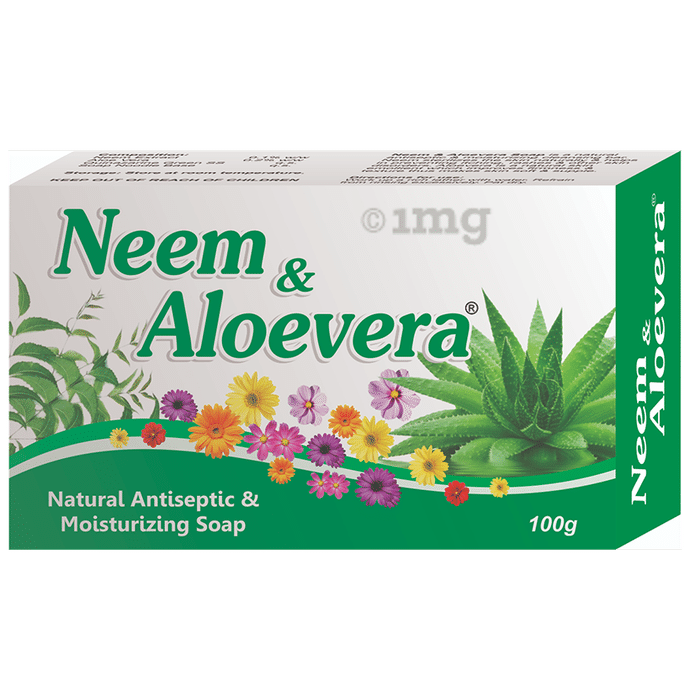 PIL Neem & Alovera Soap - Natural Antiseptic & Moisturizing Soap