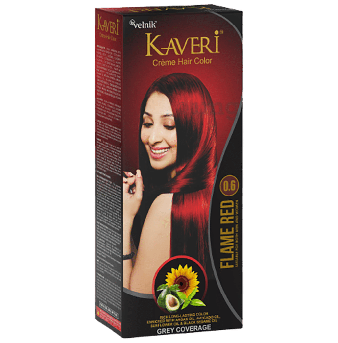 Kaveri Hair Color Cream Flame Red