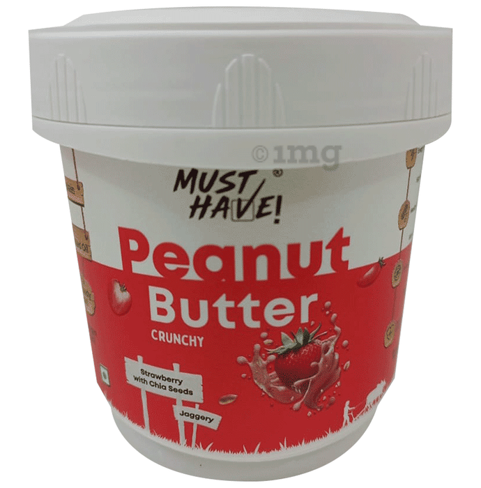 Must Have Strawberry with Chia Seeds Peanut Butter (200gm Each)