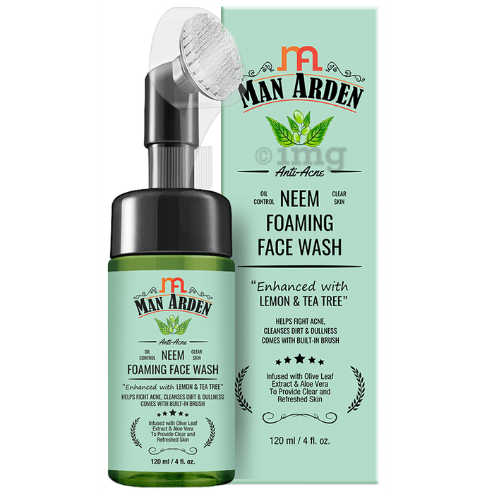 Man Arden Neem Face Wash Foaming with Brush
