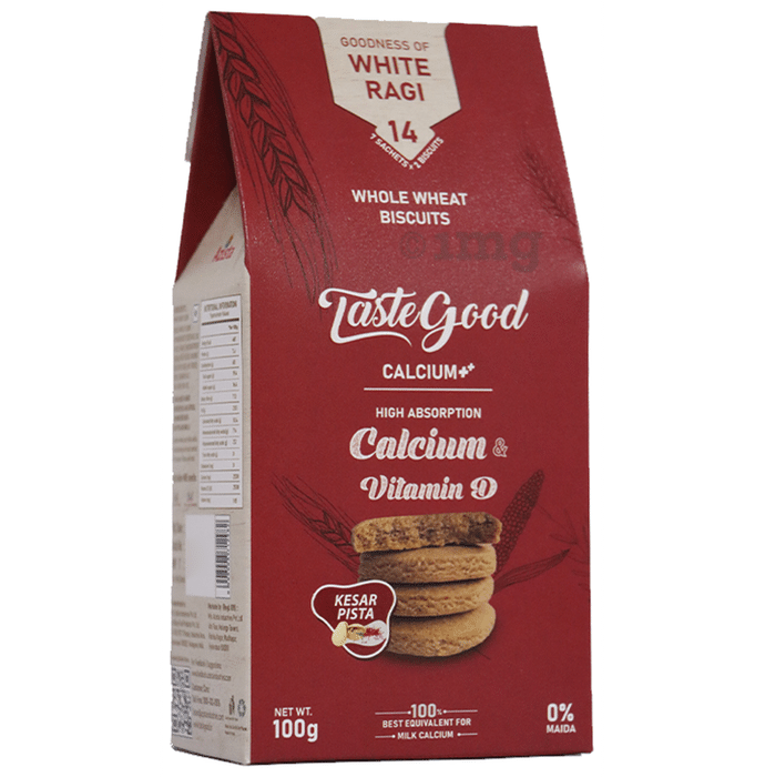 Taste Good Calcium & Vitamin D Whole Wheat Biscuit (100gm Each)