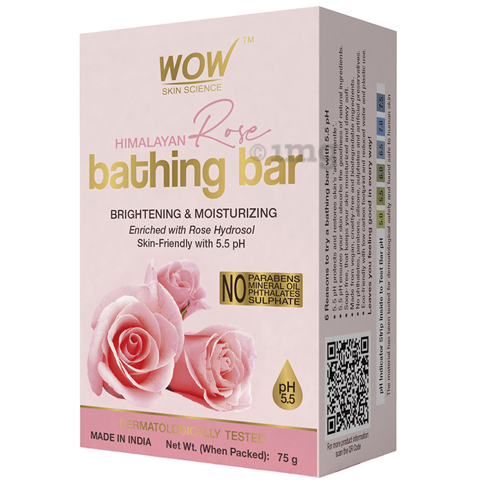 WOW Skin Science Himalayan Rose Bathing Bar (75gm Each)