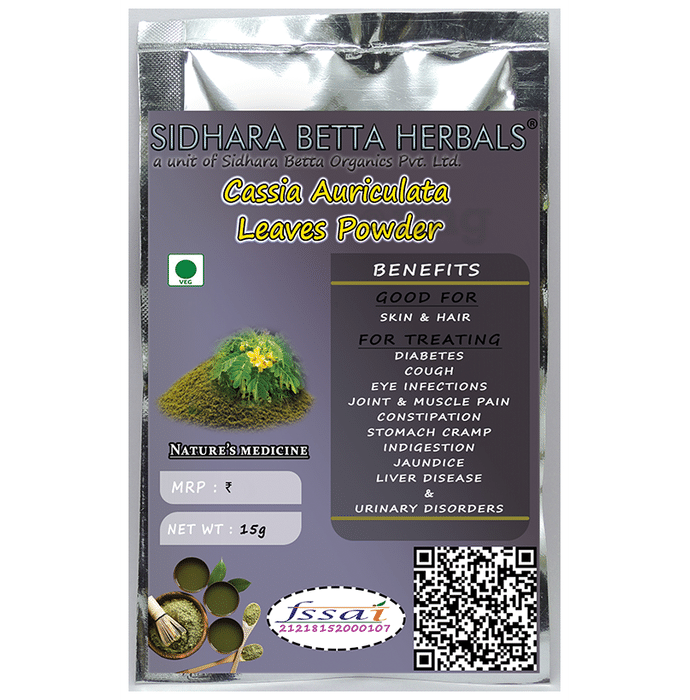 Sidhara Betta Herbals Cassia Auriculata Leaves Powder
