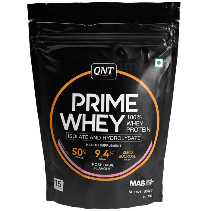 QNT Prime Whey Isolate & Hydrolysate Powder Rose Basil