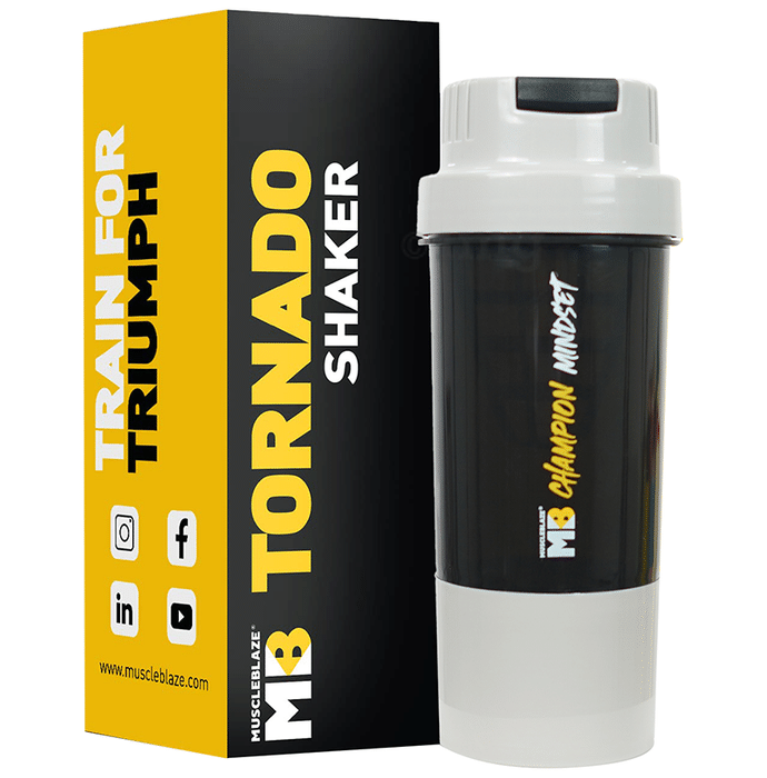 muscle blaze Tornado 500ml Shaker Grey