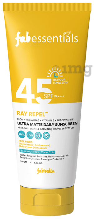 Fabessentials Ray Repel Ultra Matte Daily Sunscreen SPF 45 PA++++