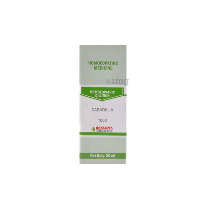 Bakson's Homeopathy Sabadilla Dilution 1000 CH Buy bottle of 30.0 ml