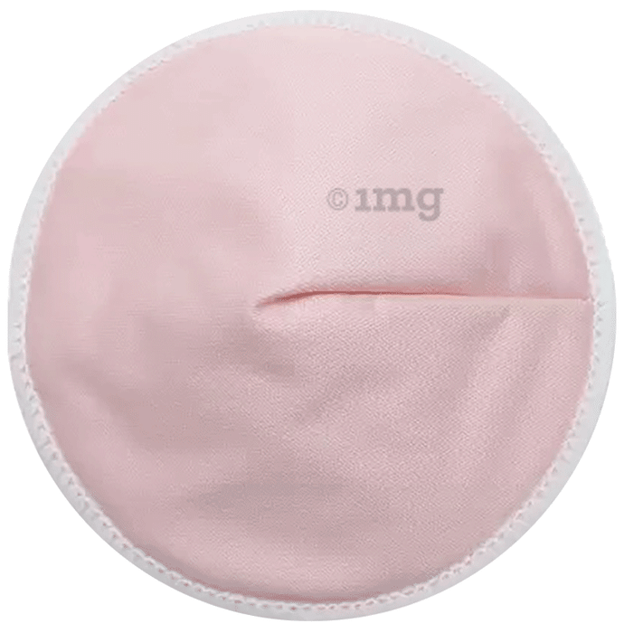 EcommerceHub Reusable & Washable Nursing Breast Pad (Pair) Medium Pink