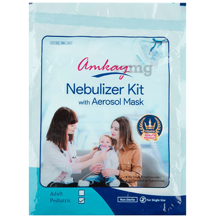 Amkay Nebulizer Mask with Anti-spill jar | Transparent, Lightweight Mask for Adults & Children