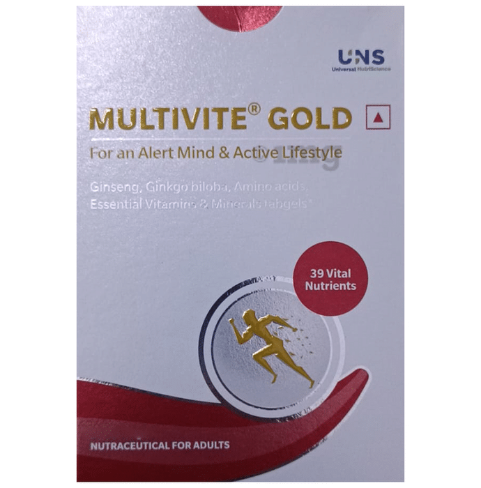 Multivite Gold Essential Vitamins & Minerals Softgel for General Health & Wellness