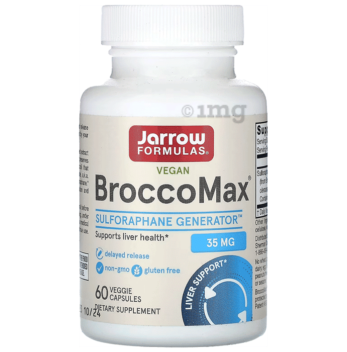 Jarrow Formulas Myrosinase Activated SGS Brocco Max Delayed Release Veggie Cap