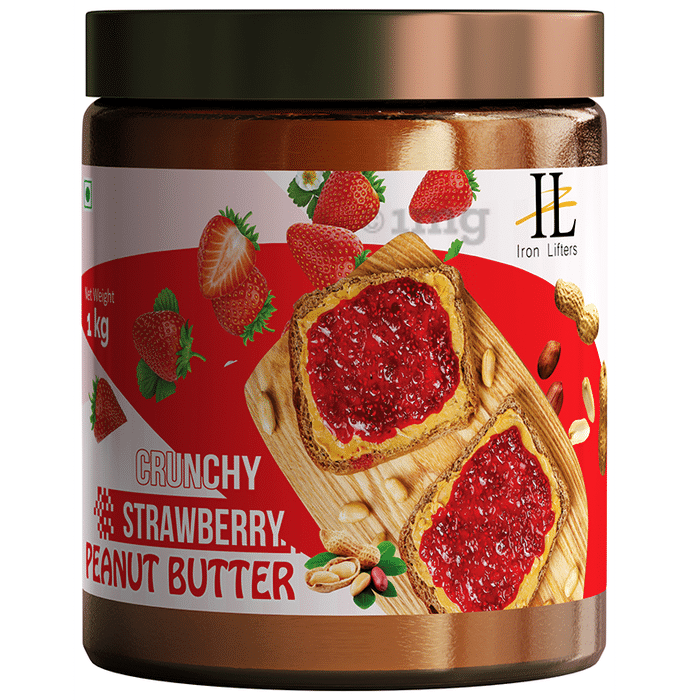 Iron Lifters Crunchy Strawberry Peanut Butter