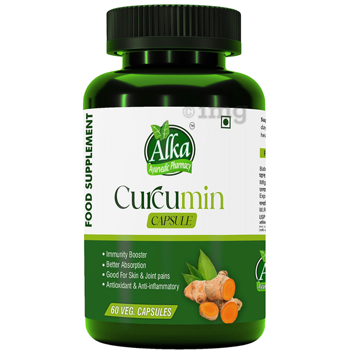 Alka Ayurvedic Pharmacy Curcumin Veg Capsule