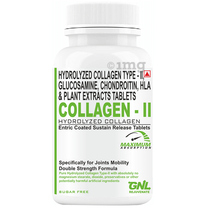 Goa Nutritions Collagen-II Enteric Coated Sustained Release Tablet Tablet SR Sugar Free