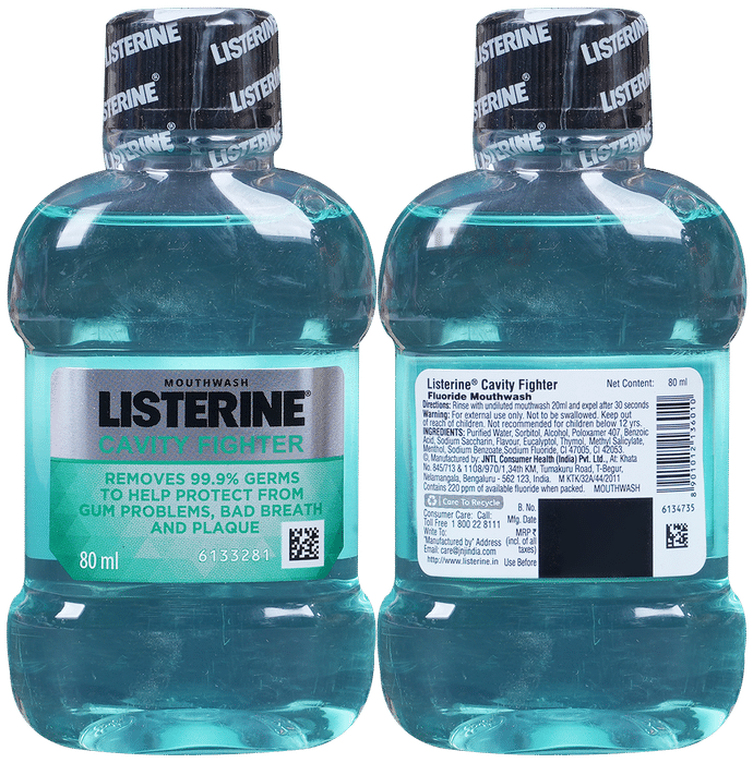 Listerine Cavity Fighter | For Gum Problems, Bad Breath & Plaque | Mouth Wash