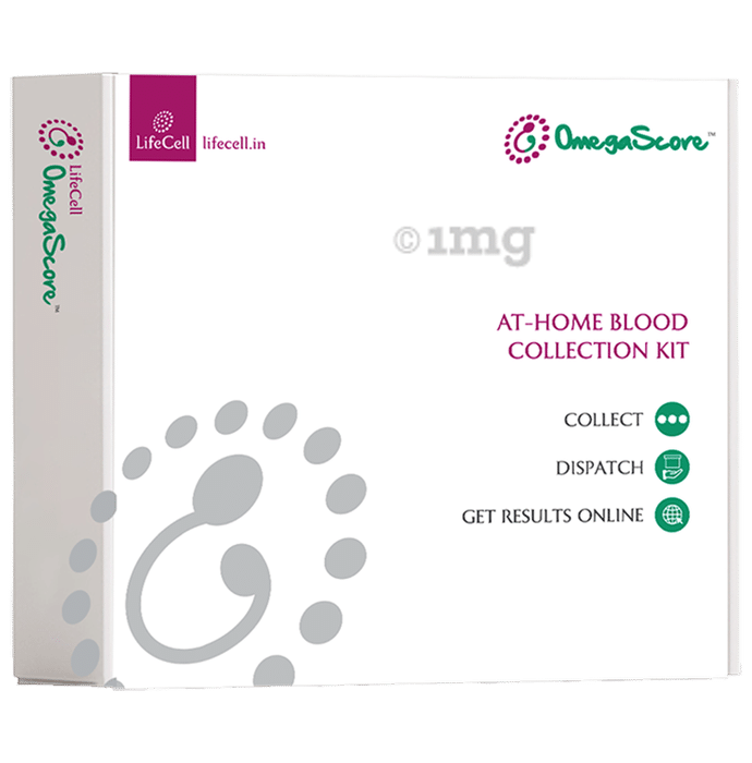 LifeCell At-Home, Self-Collection OmegaScore-P Test Kit For Pregnant Women