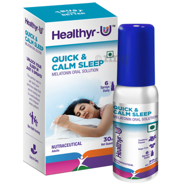 Healthyr-U Quick & Calm Sleep Melatonin Oral Solution Spray