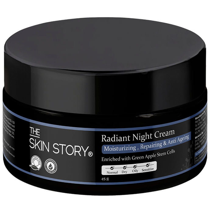 The Skin Story Radiant Night Cream Moisturizing, Repairing & Anti-Aging Enriched with Stem Cells