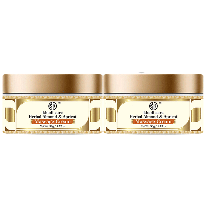 Khadi Care Herbal Almond & Apricot Massage Cream (50gm Each)