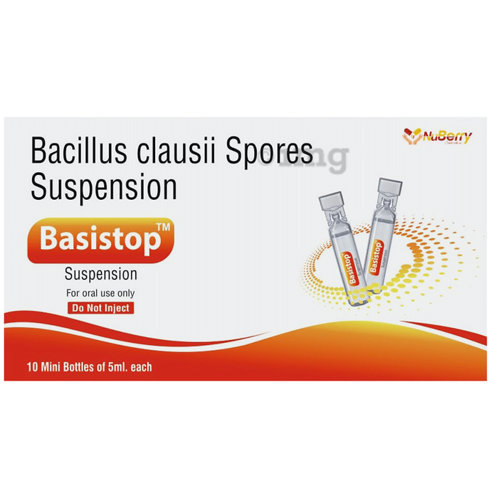 Basistop Bacillus Clausii Spores Suspension (5ml Each)