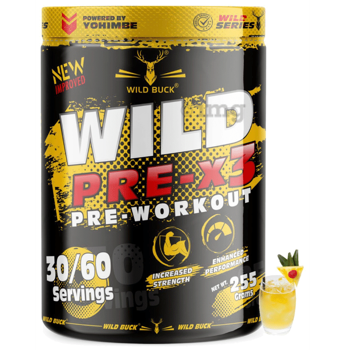 Wild Buck Wild Pre-X3 Pre-Workout Pina Colada