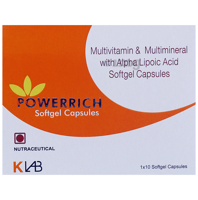 Powerrich Multivitamins & Multiminerals Health Supplement Softgel Capsule