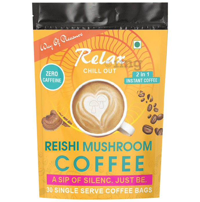 Way Of Pleasure Reishi Mushroom Caffeine Free Instant Coffee