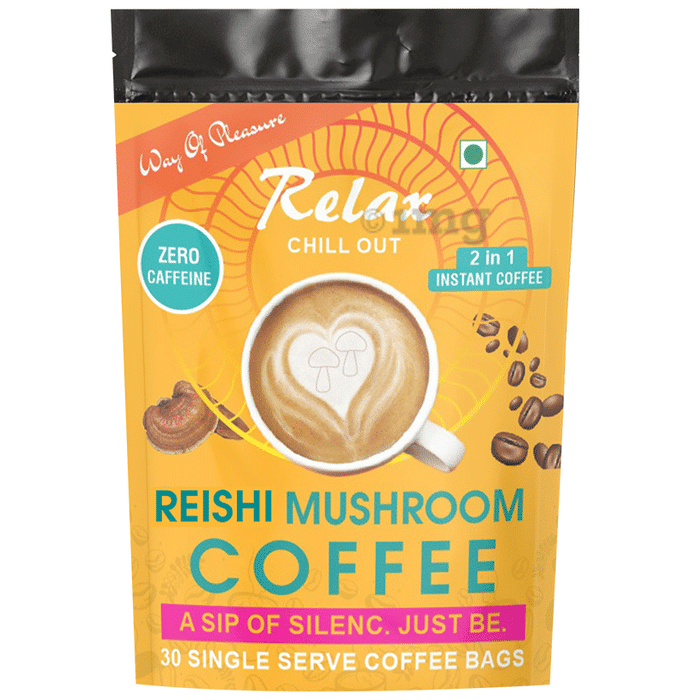 Way Of Pleasure Reishi Mushroom Caffeine Free Instant Coffee