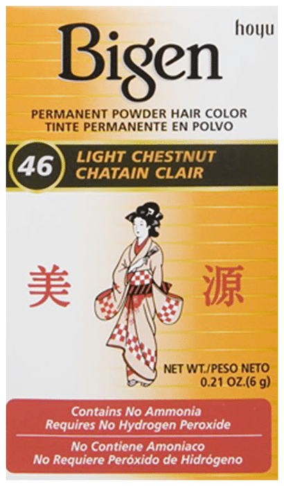 Bigen Permanent Powder Hair Color 46 Light Chestnut