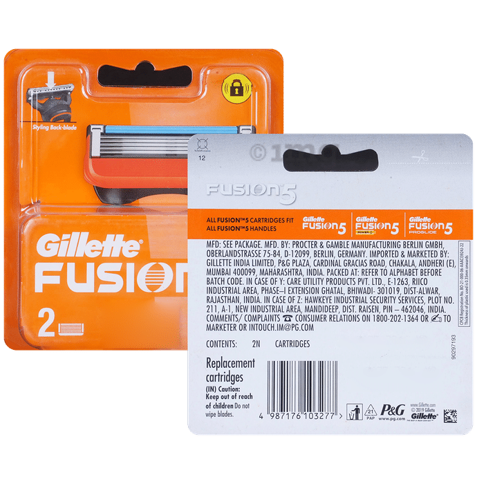 Gillette Fusion 5 Shaving Razor Blade Cartridge Manual