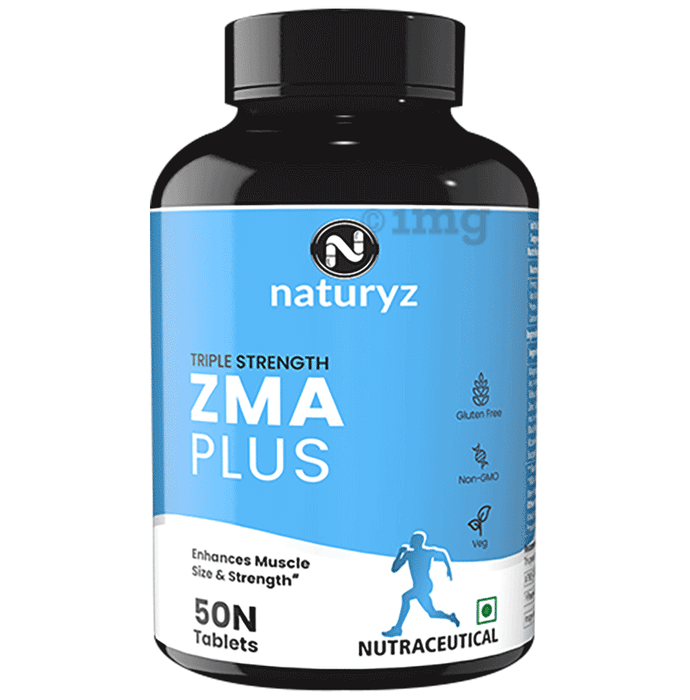 Naturyz Triple Strength ZMA Plus with Magnesium, Zinc, Tribulus, Vitamin B6 Tablet
