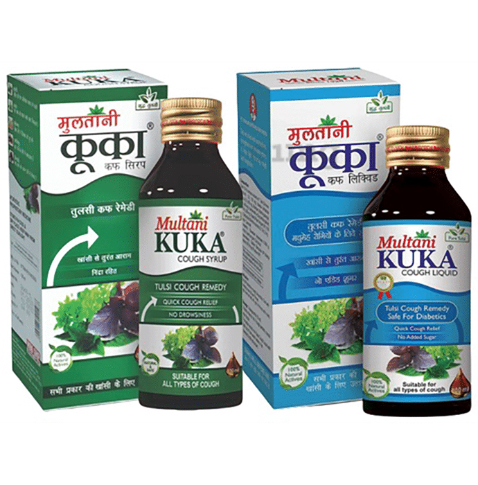 Multani Combo Pack of Kuka Cough Syrup With Kuka Cough Liquid Sugar Free(Each 100 ml)