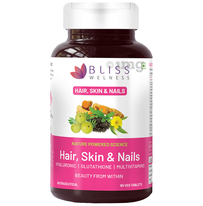 Bliss Welness Hair Skin & Nails Veg Tablet