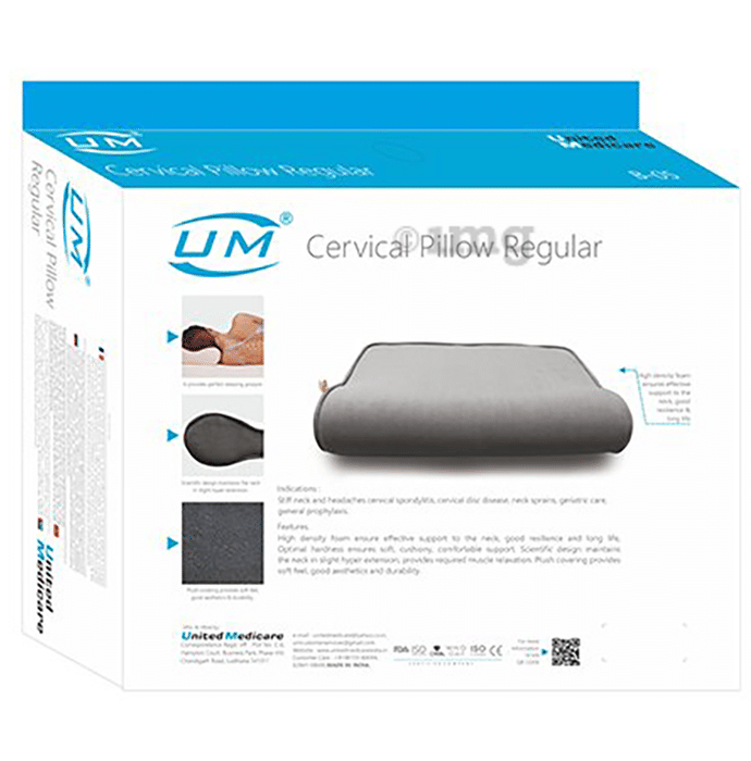 UM Cervical Pillow Regular Universal Buy box of 1.0 Unit at best price in India 1mg