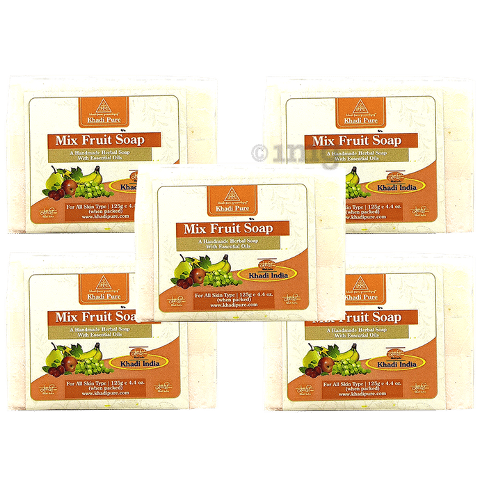 Khadi Pure Mix Fruit Soap (125gm Each)