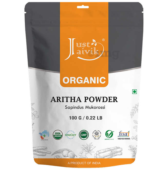 Just Jaivik Organic Aritha Powder