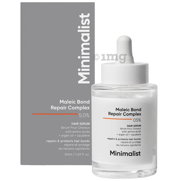 Minimalist 5% Maleic Bond Repair Complex Hair Serum | For Damaged and Frizzy Hair