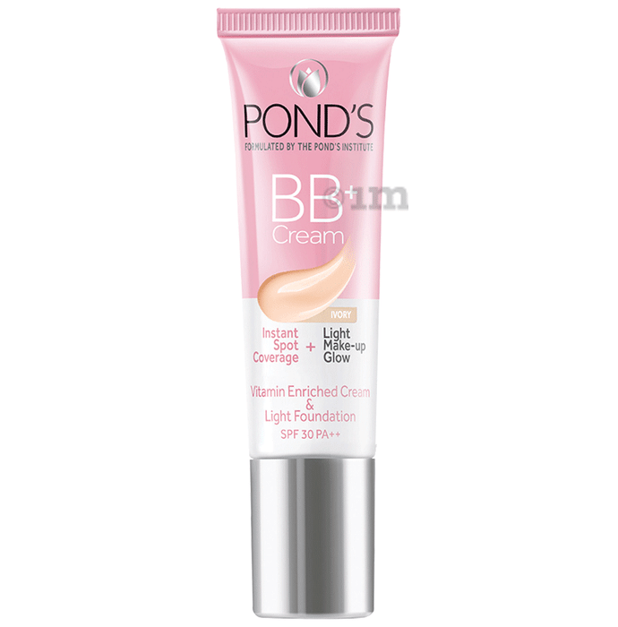 Pond's BB+ Cream, Instant Spot Coverage + Light Make-Up Glow SPF 30 PA++